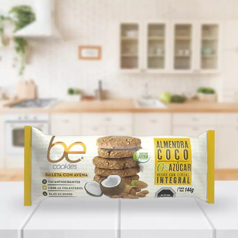 Galletas sin azúcar 0% sabor almendra coco (Con estevia)