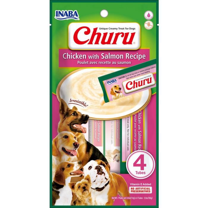 Churu Perro Pollo y Salmón 6 x 4 un