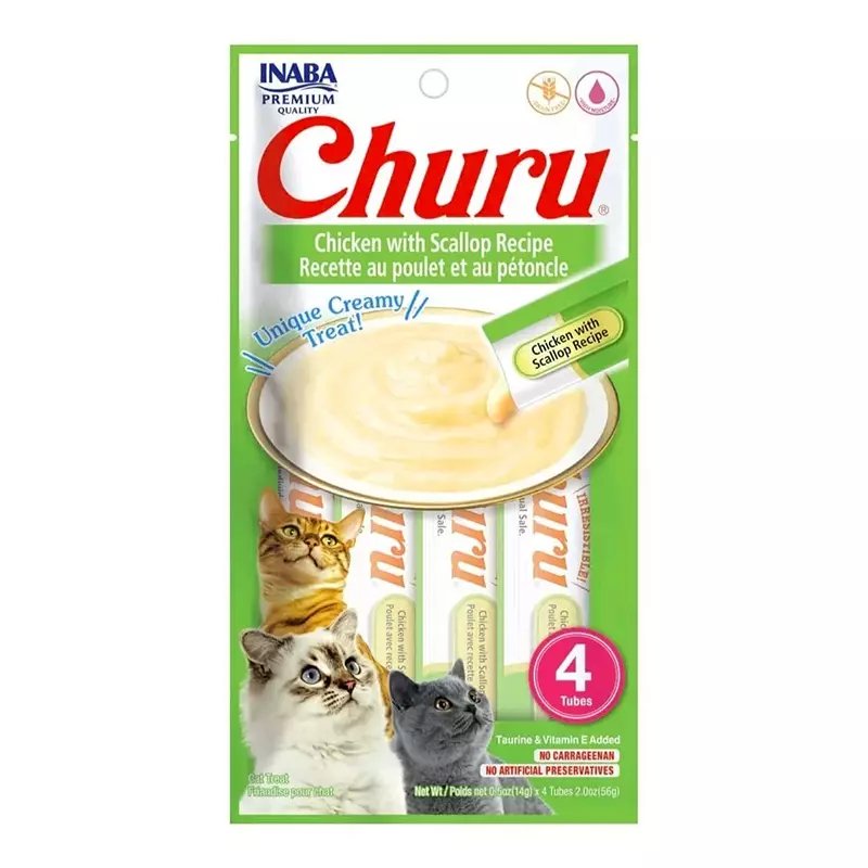 Churu Gato Pollo y Ostión 6 x 4un