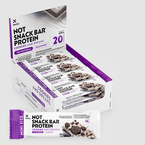 NOT SNACK BAR PROTEIN - " Cookies and dreams" - 20 un x 30 gr