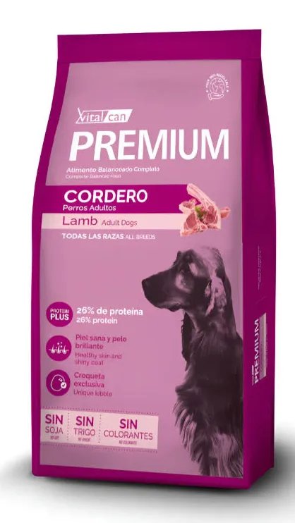VITALCAN PREMIUM DOG ADULTO CORDERO RMG 20 KG